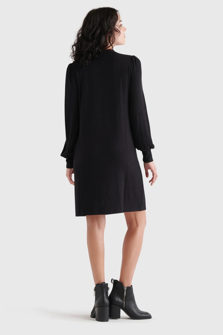 COZY KNIT RIB SLEEVE DRESS, image 4