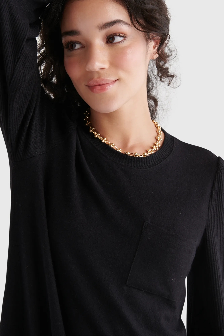 COZY KNIT RIB SLEEVE DRESS, image 5