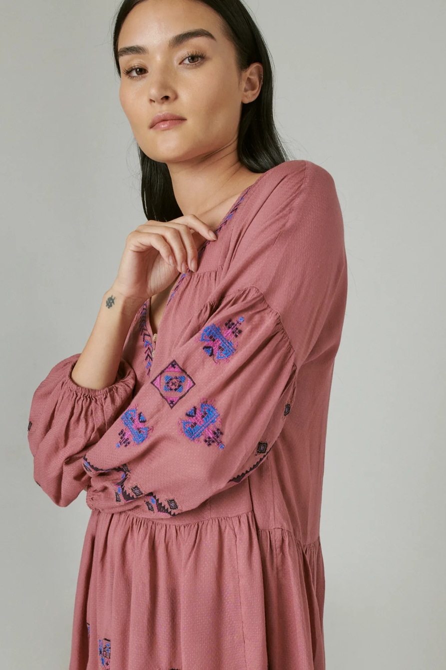 EMBROIDERED TIERED DRESS, image 5