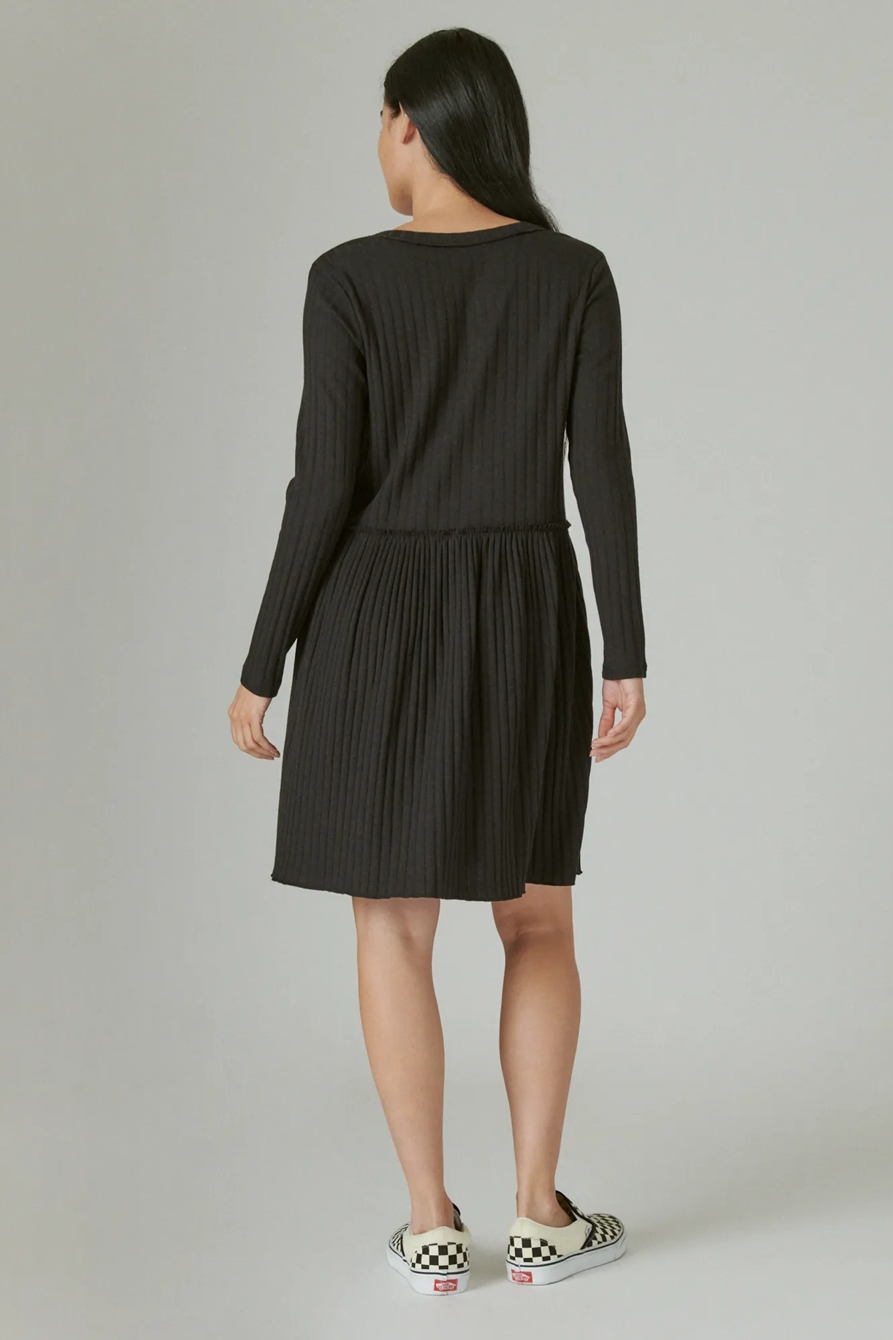 CLOUD JERSEY WIDE RIBBED DRESS, image 3