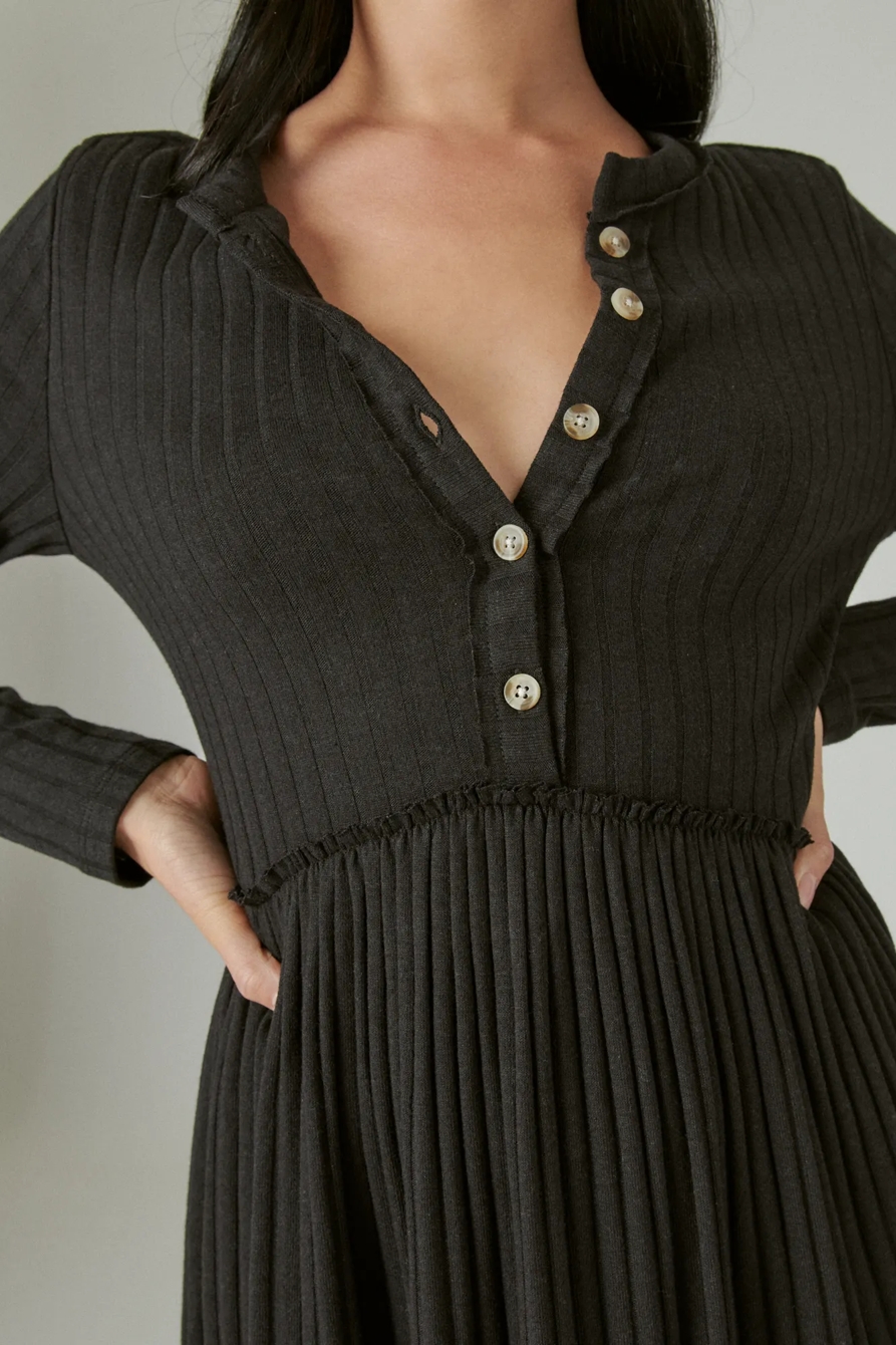 CLOUD JERSEY WIDE RIBBED DRESS, image 5