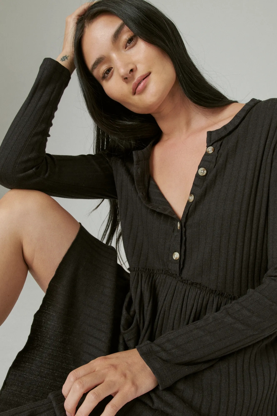 CLOUD JERSEY WIDE RIBBED DRESS, image 6