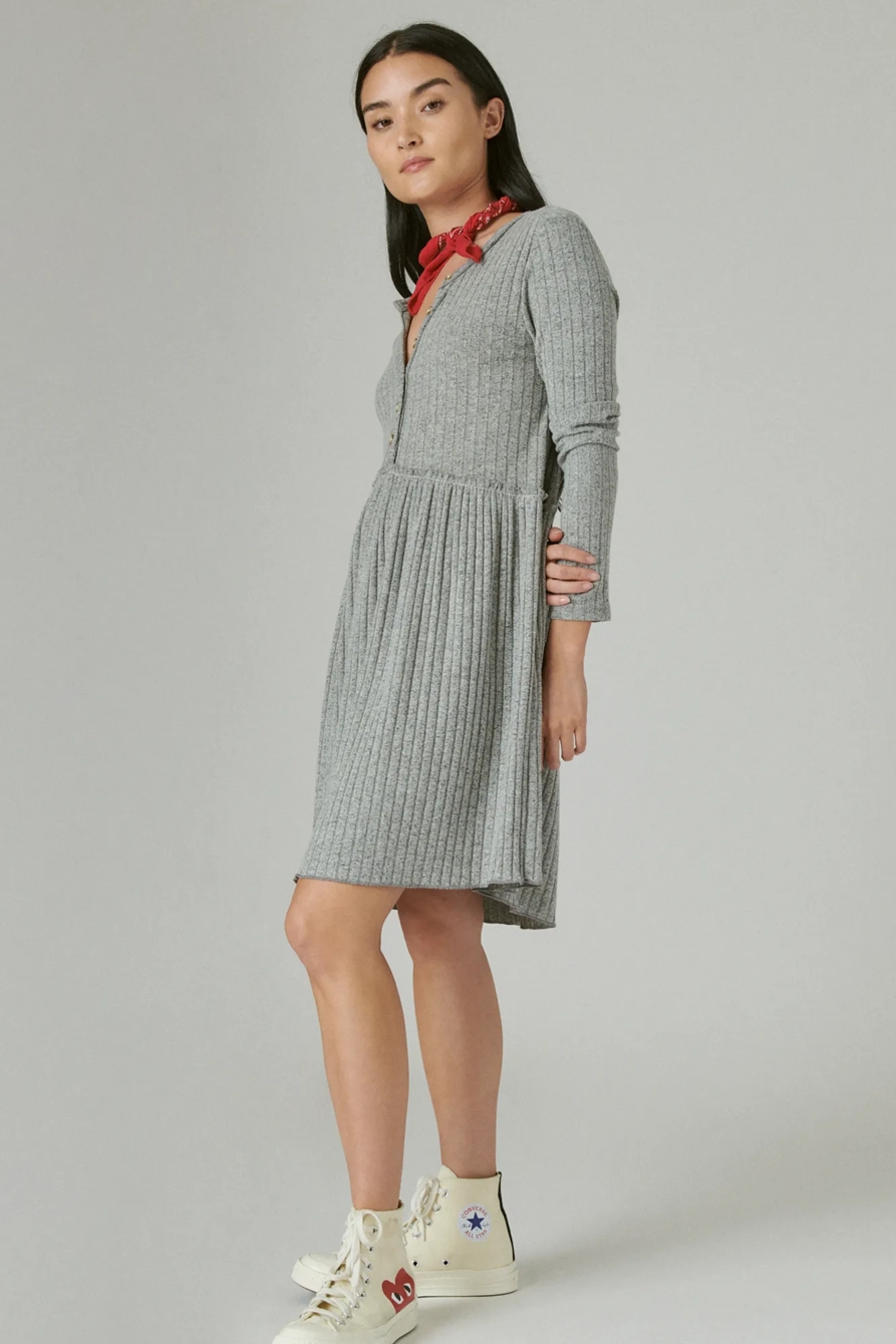 CLOUD JERSEY WIDE RIBBED DRESS, image 2
