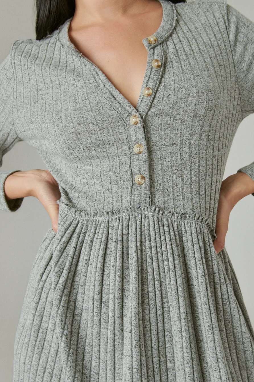 CLOUD JERSEY WIDE RIBBED DRESS, image 5