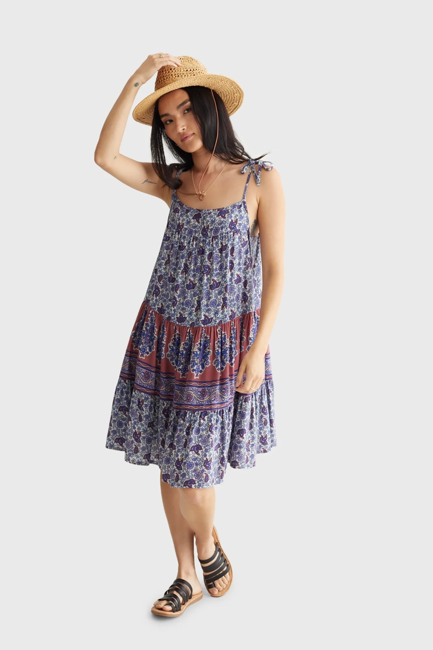 PRINTED TIERED CAMI DRESS, image 6