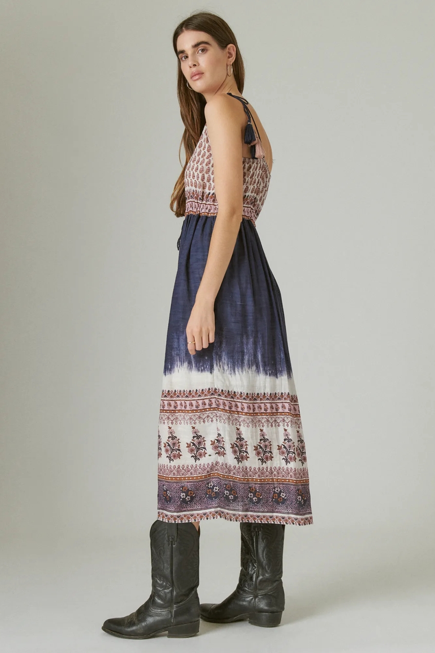 PRINT MIX MIDI CAMI DRESS, image 3