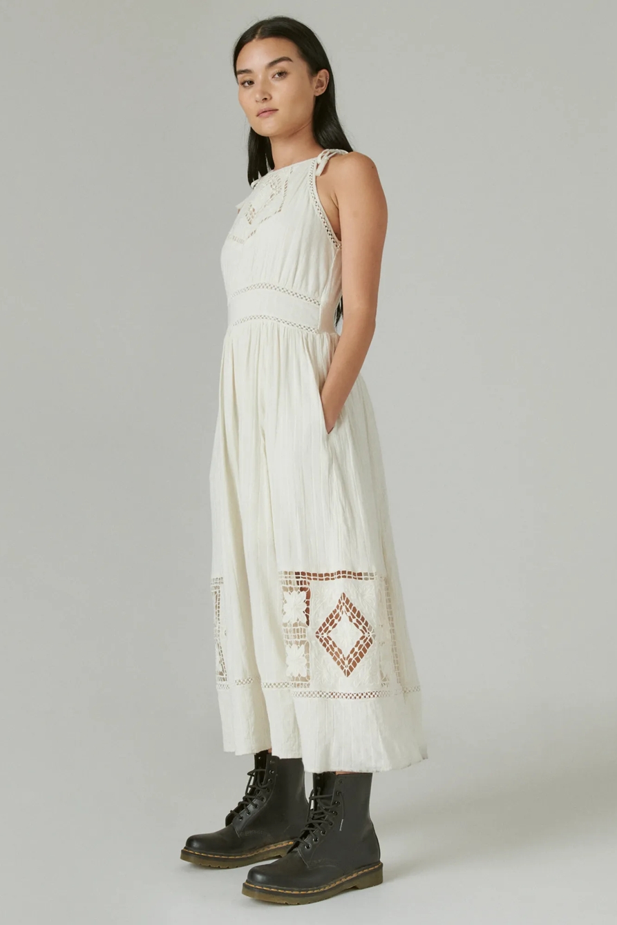 EYELET MAXI DRESS, image 2