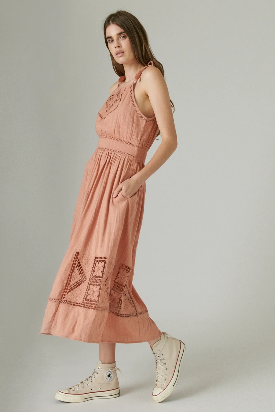 EYELET MAXI DRESS, image 2