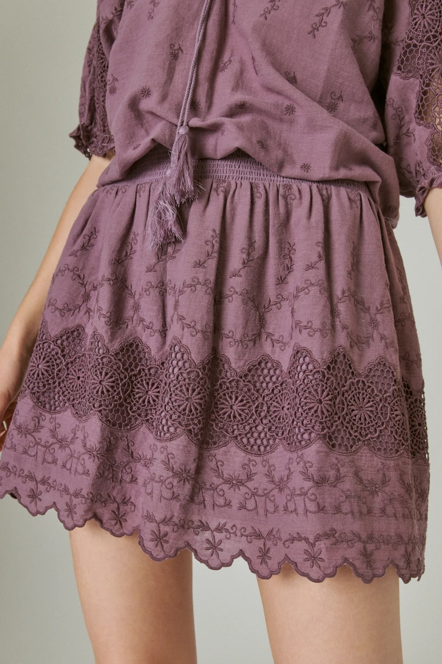 EYELET DROP WAIST MINI DRESS, image 4