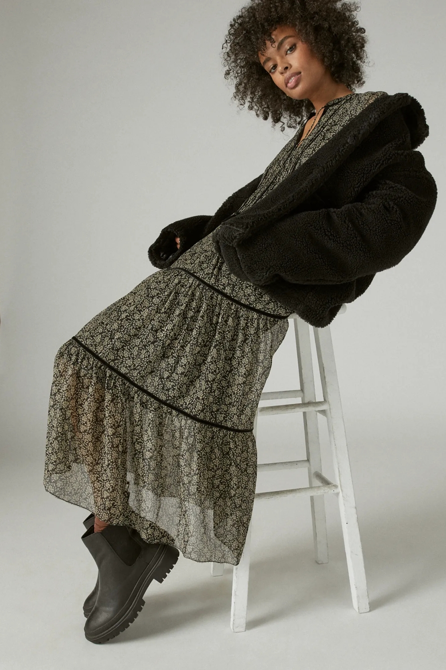 BOHO TIERED MIDI DRESS, image 5