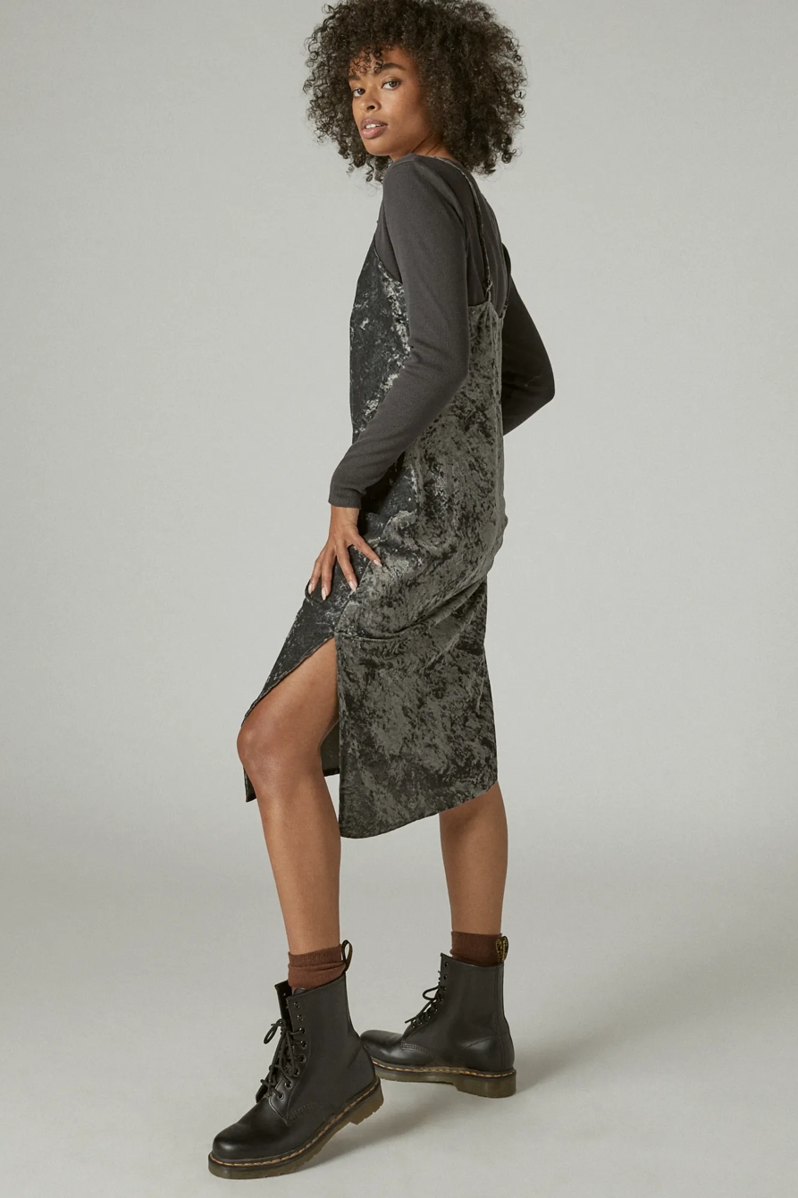 VELVET SLIP DRESS, image 2