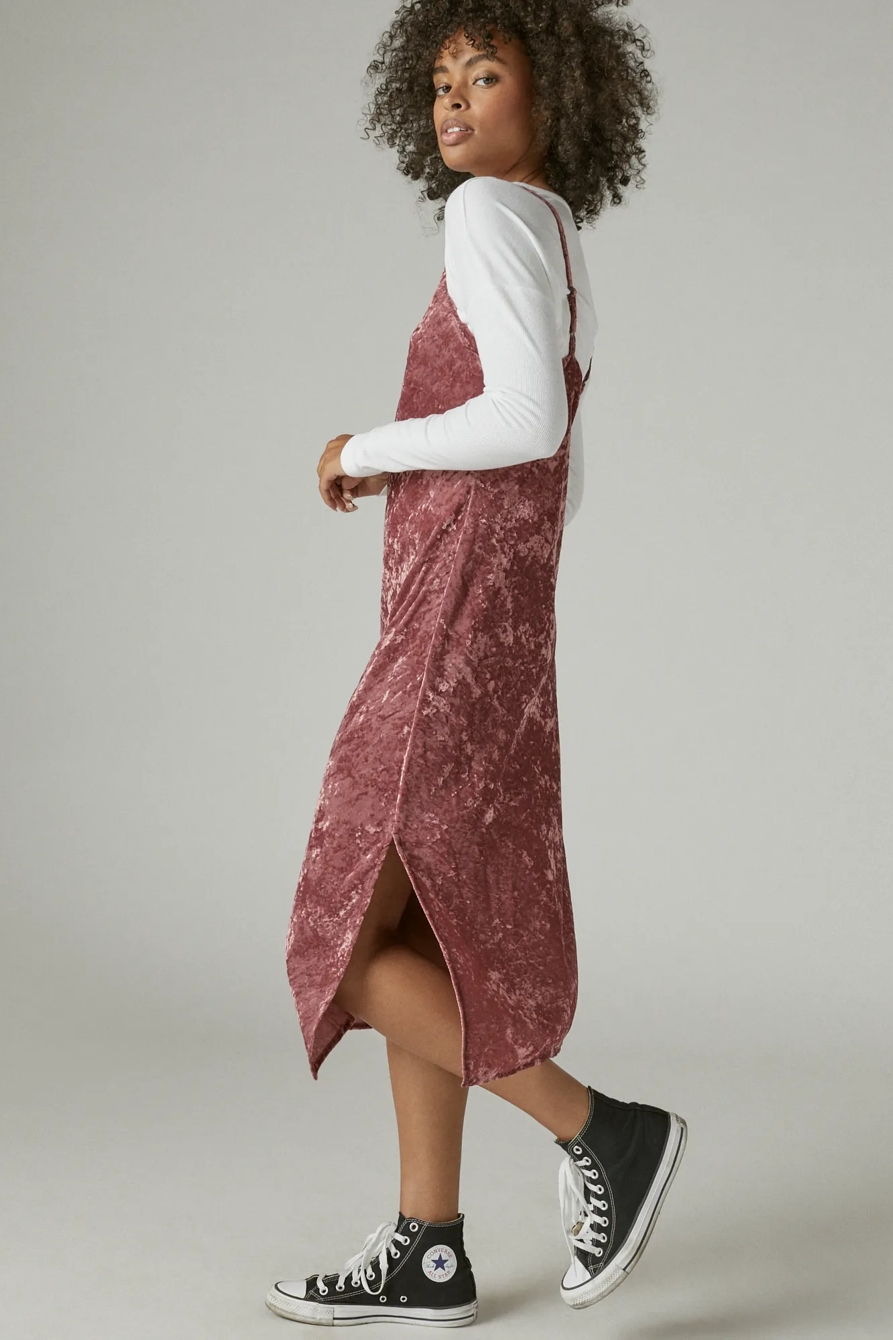 VELVET SLIP DRESS, image 2