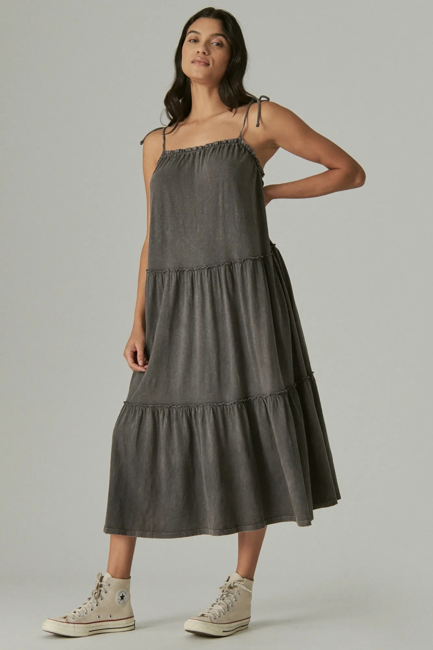 TIERED CAMI MAXI DRESS, image 2