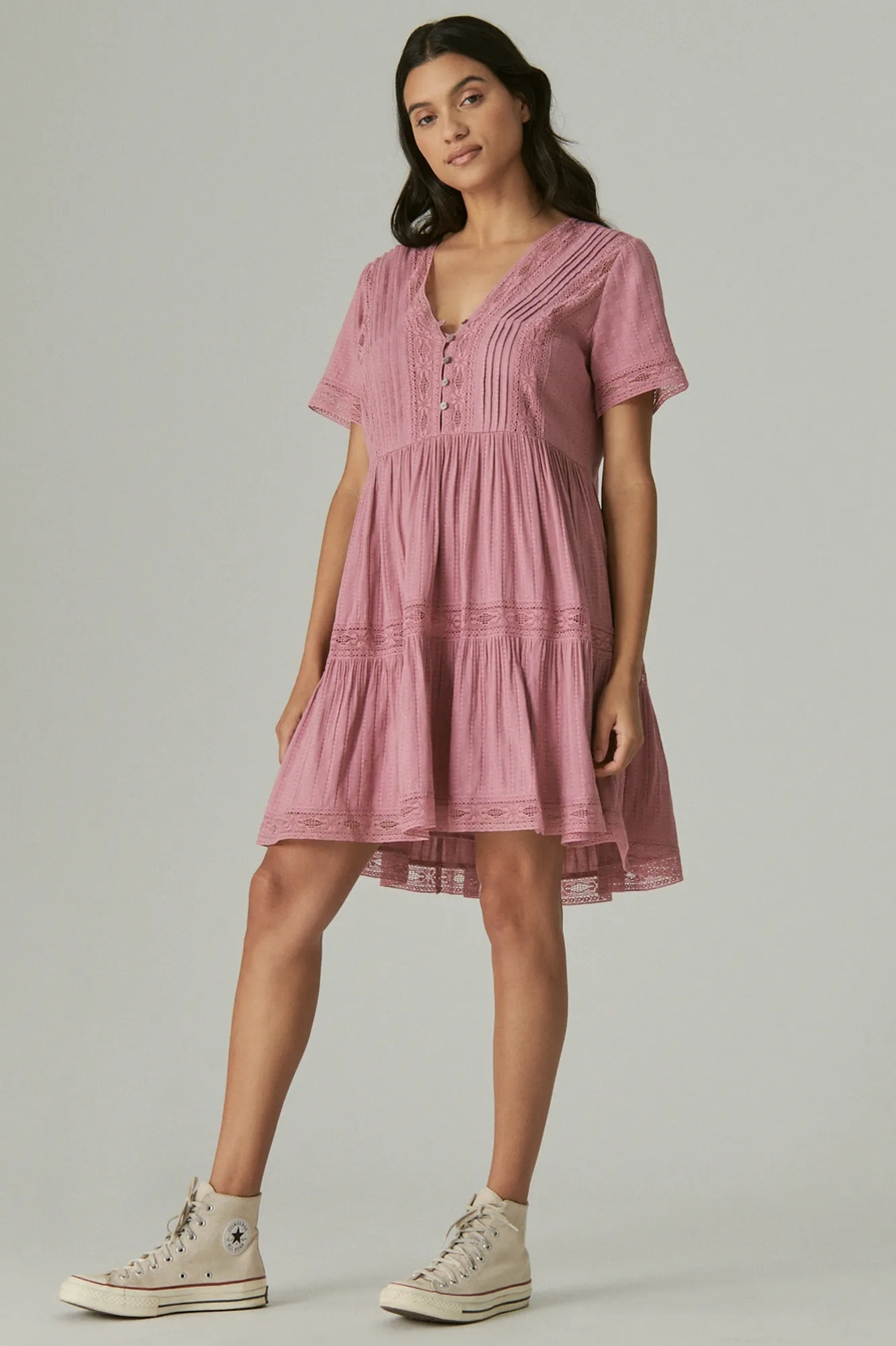 LACE TIERED DRESS, image 2