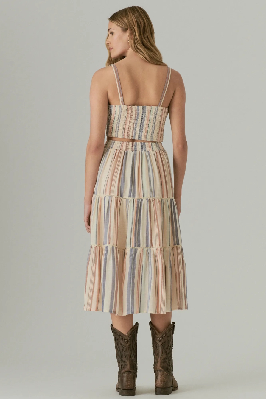 BUTTON FRONT MIDI SKIRT, image 2