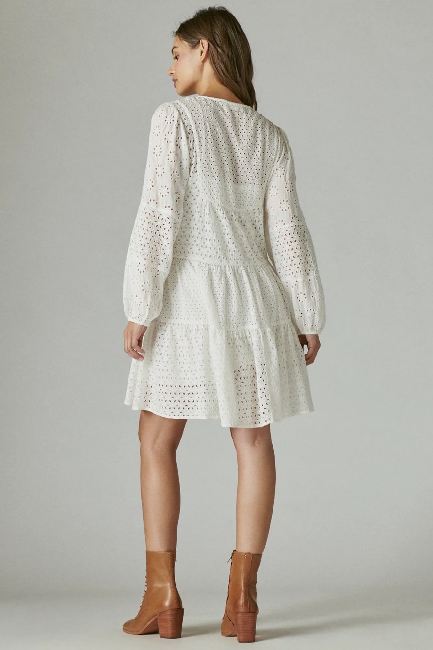 TIERED WOVEN PEASANT DRESS, image 4