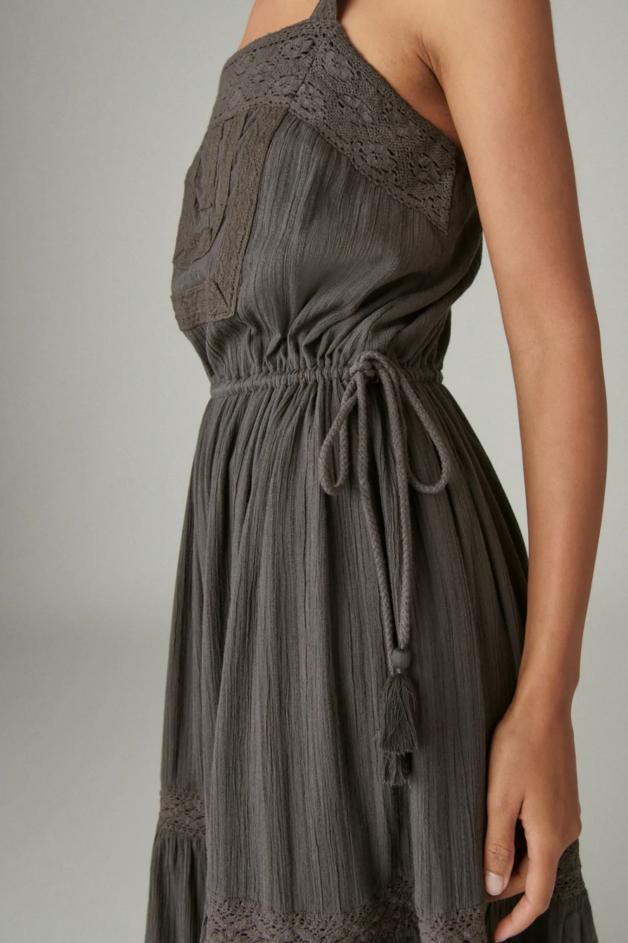 LACE TIERED MAXI DRESS, image 3