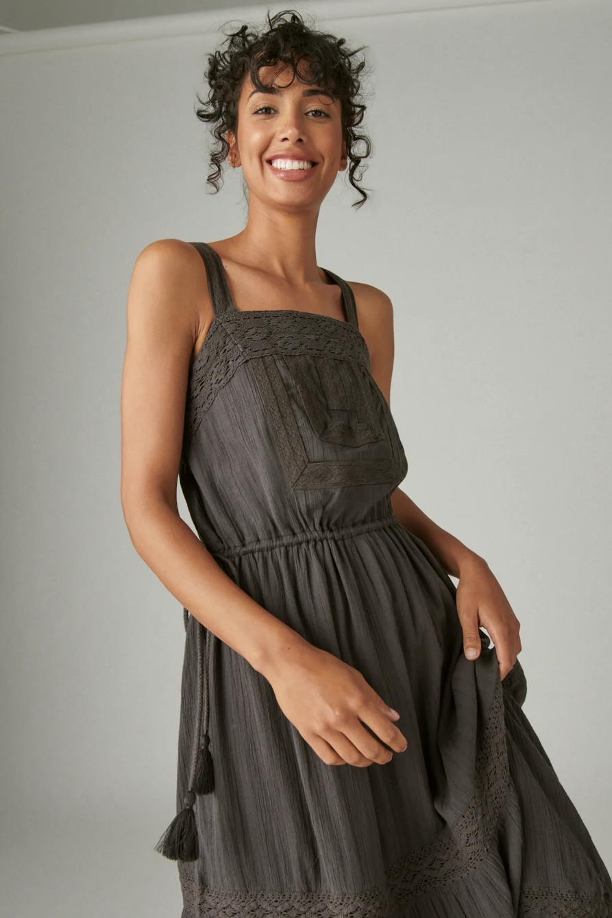 LACE TIERED MAXI DRESS, image 4