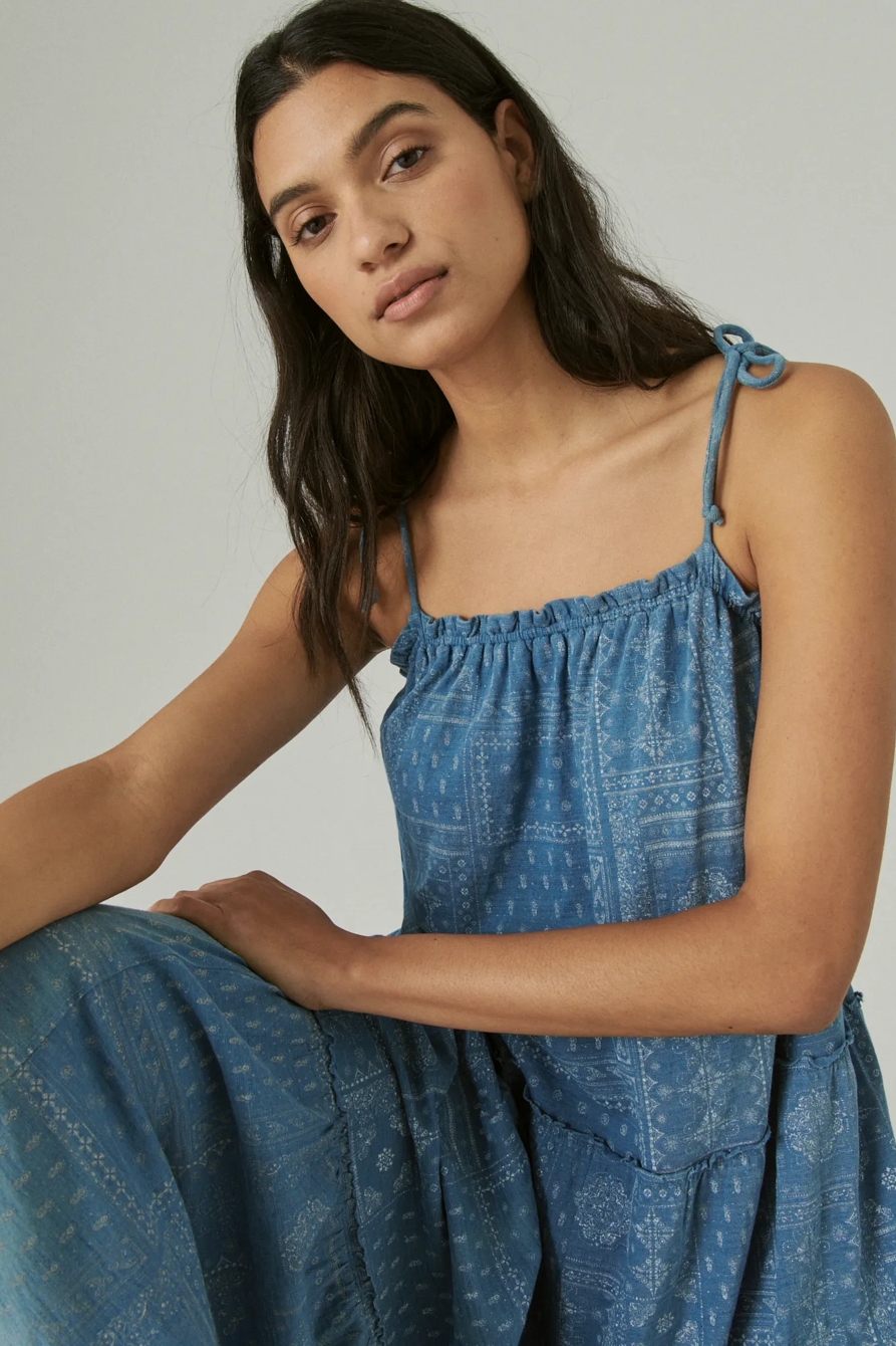 TIERED CAMI MAXI DRESS, image 6