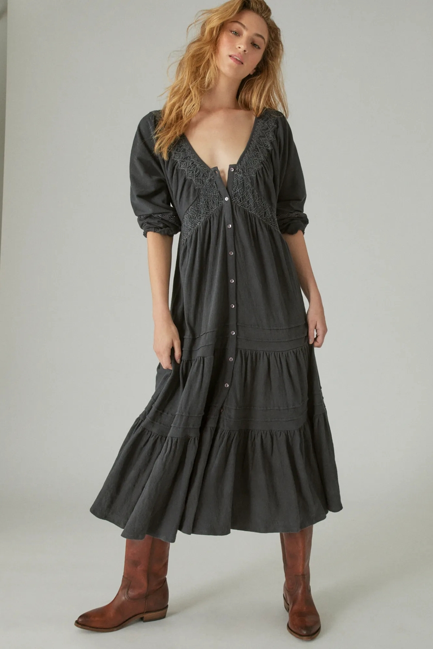 EMBROIDERED KNIT MAXI, image 2