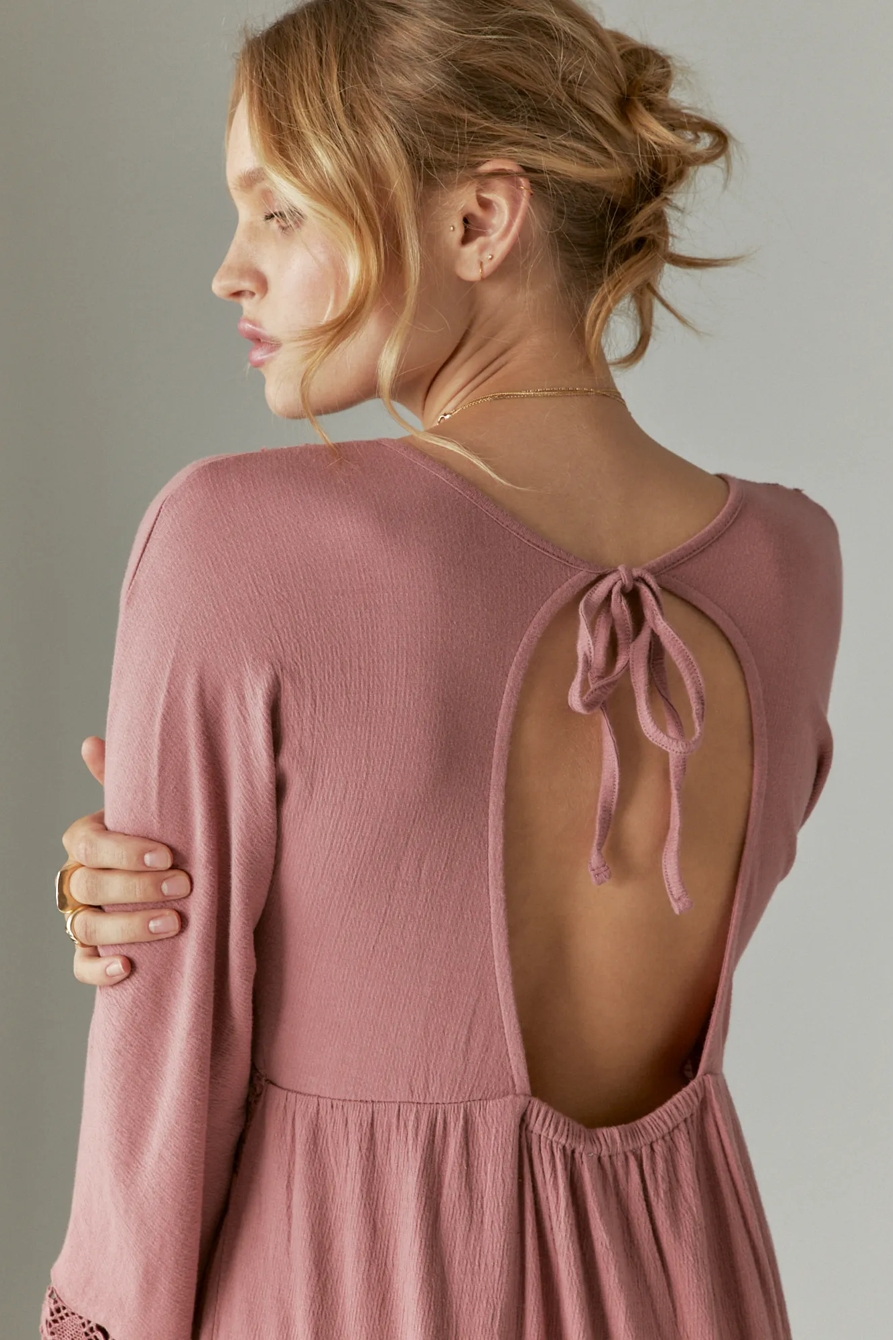 EMBROIDERED KNIT MAXI, image 3