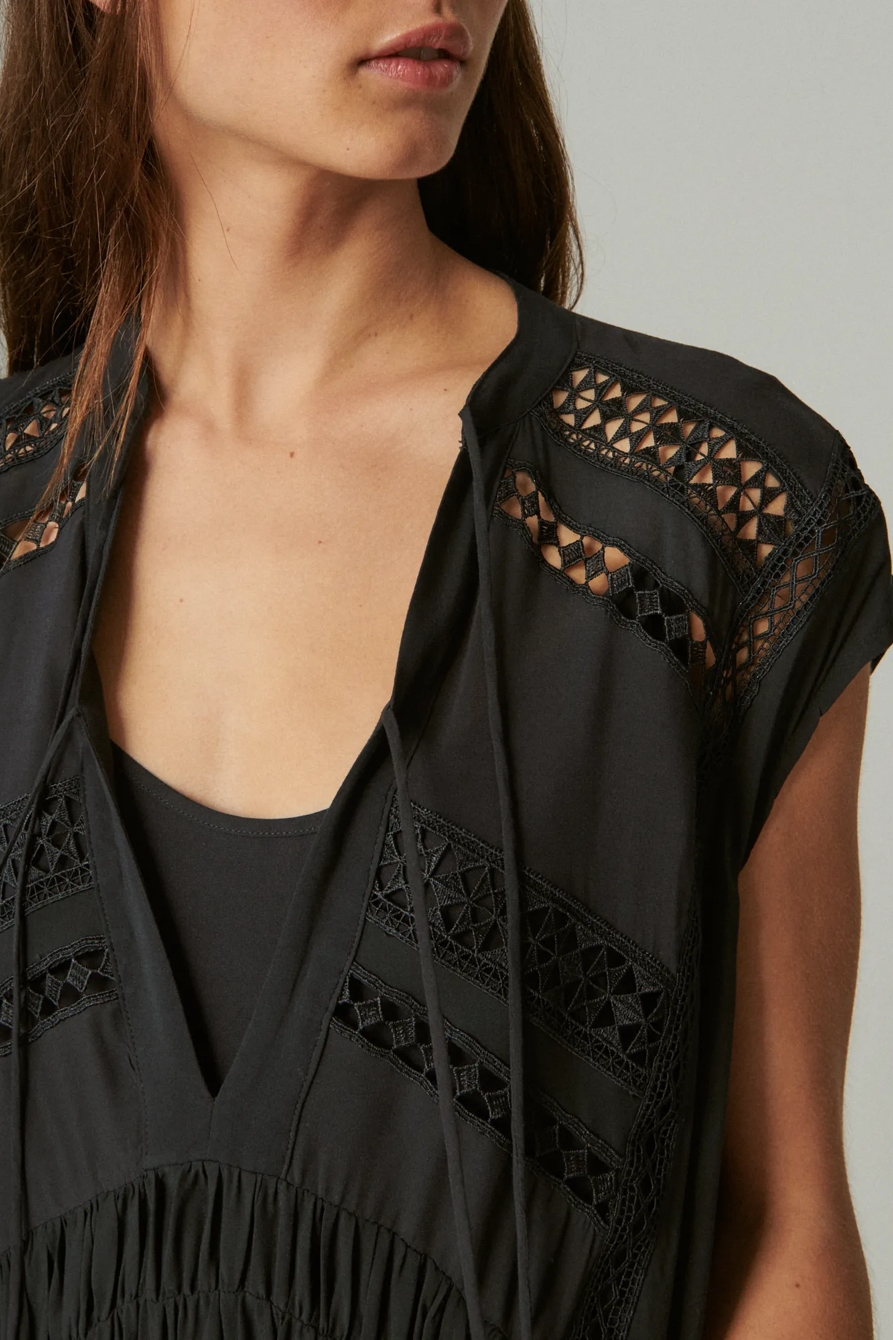 LACE INSET DRESS, image 4