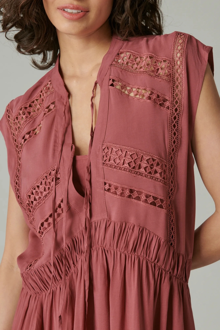 LACE INSET DRESS, image 4