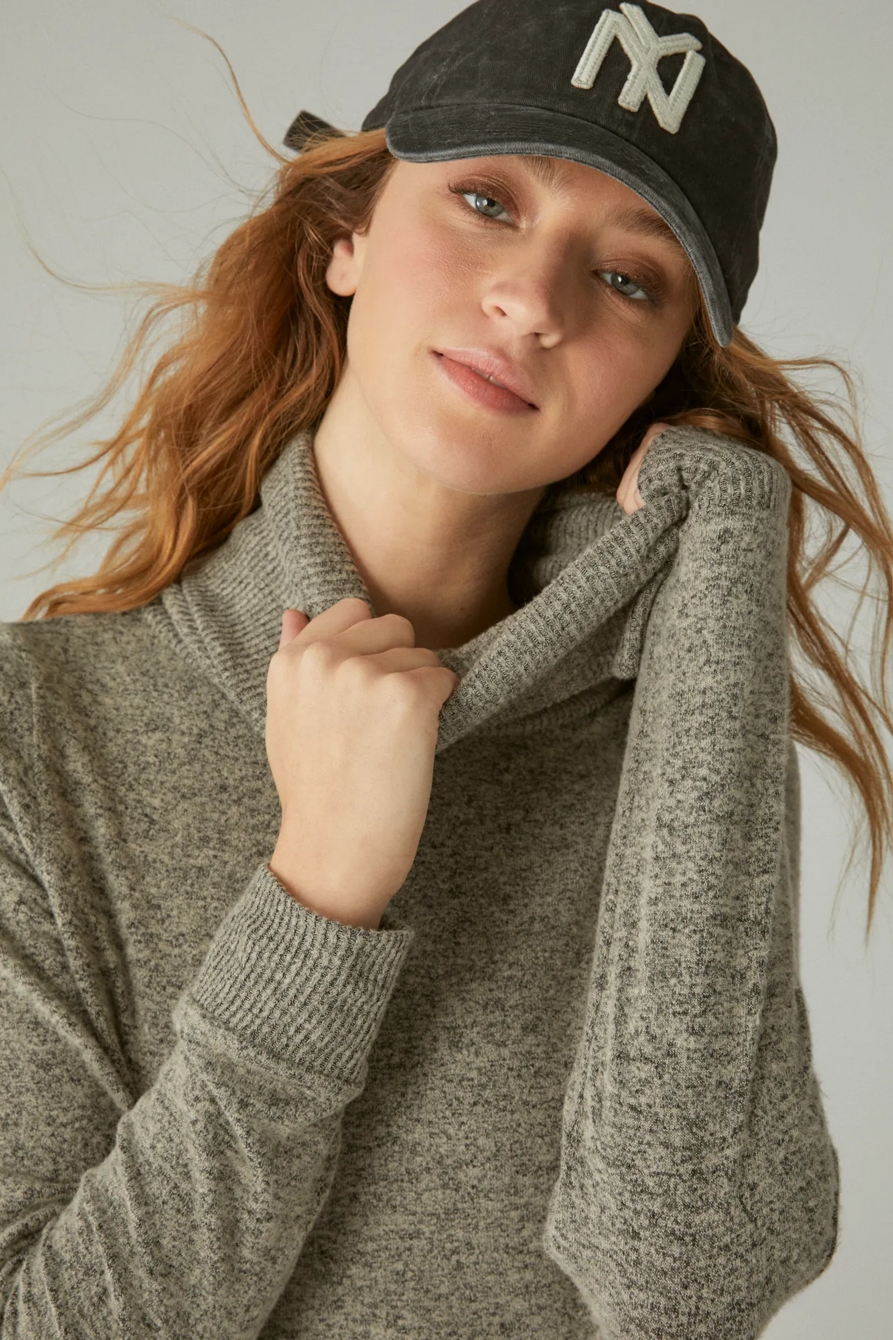 CLOUD JERSEY MOCK NECK DRESS, image 2