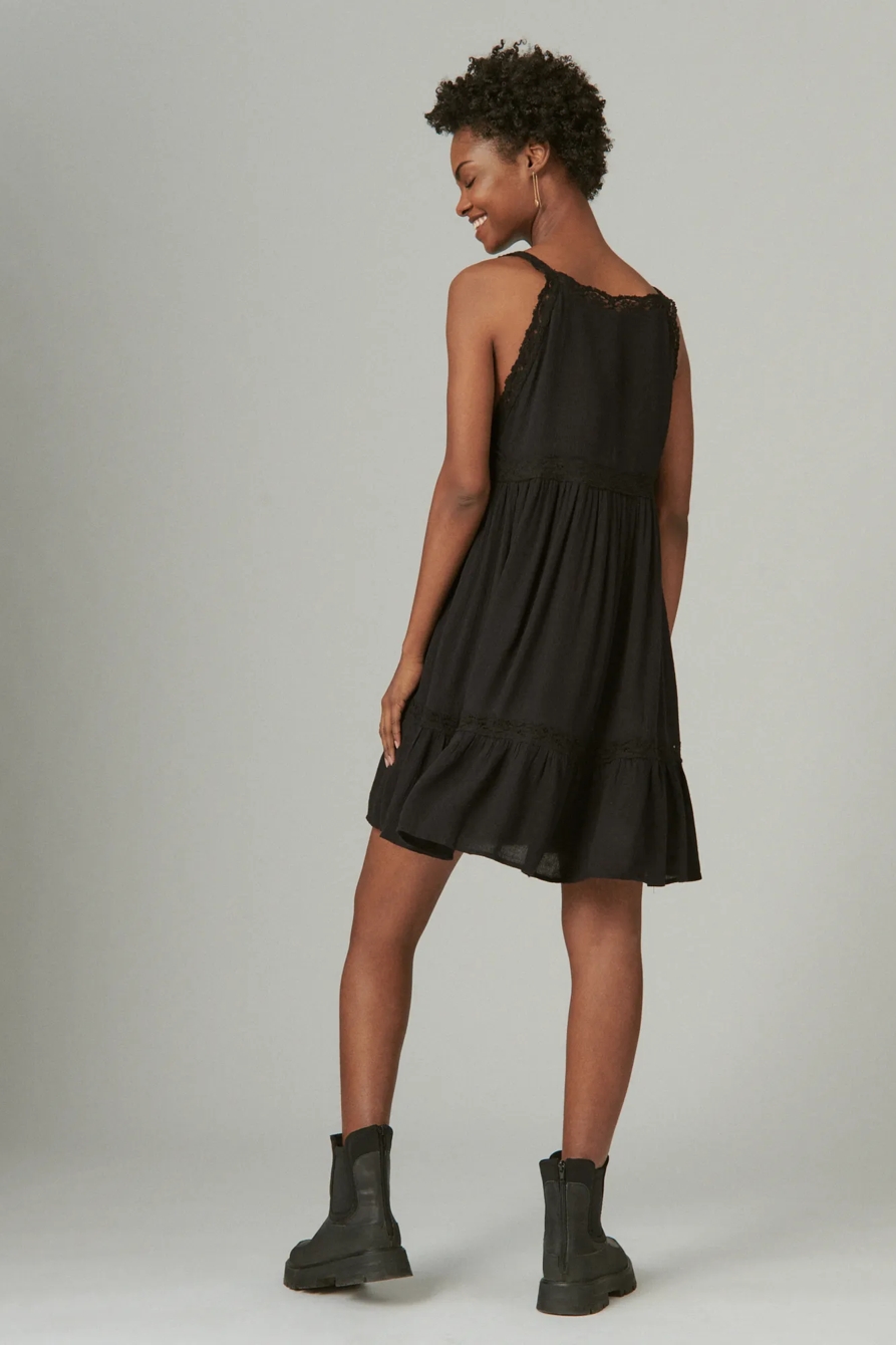LACE SLIP MINI DRESS, image 3