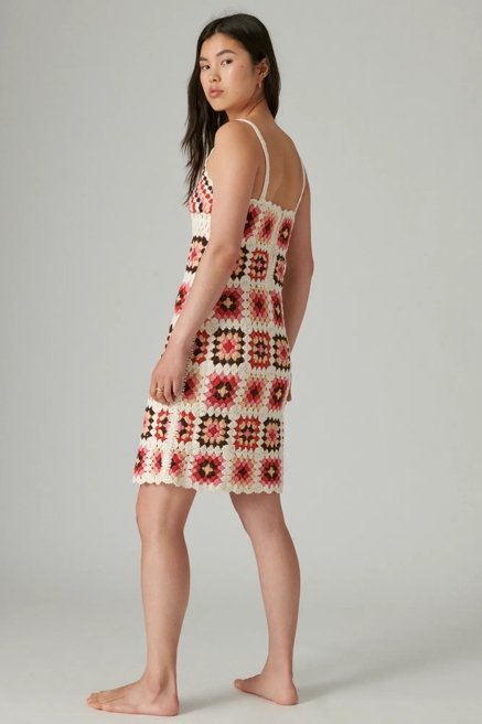 CROCHET SQUARE MINI DRESS, image 4