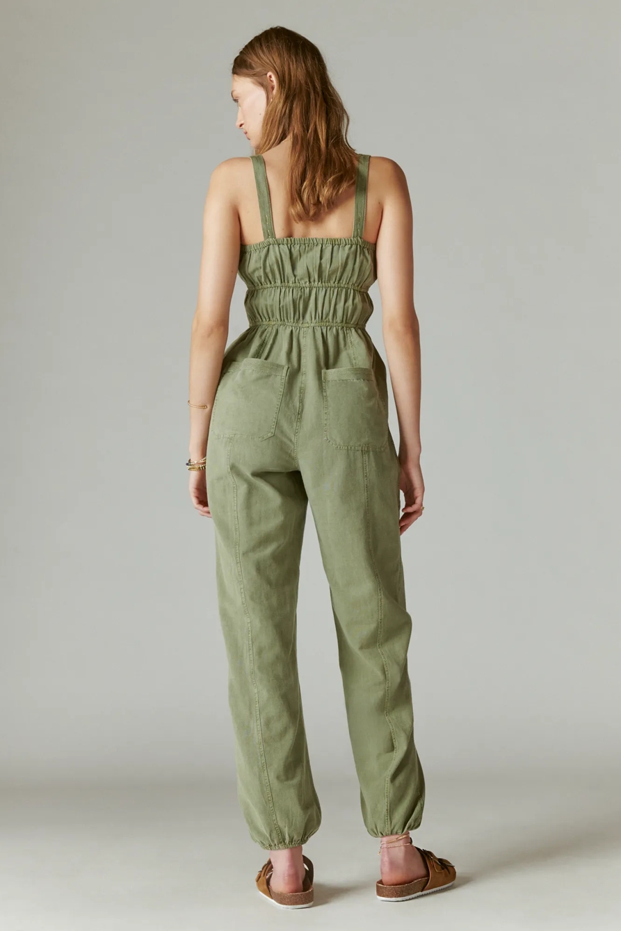 TIE FRONT UTILITY JUMPSUIT, image 3