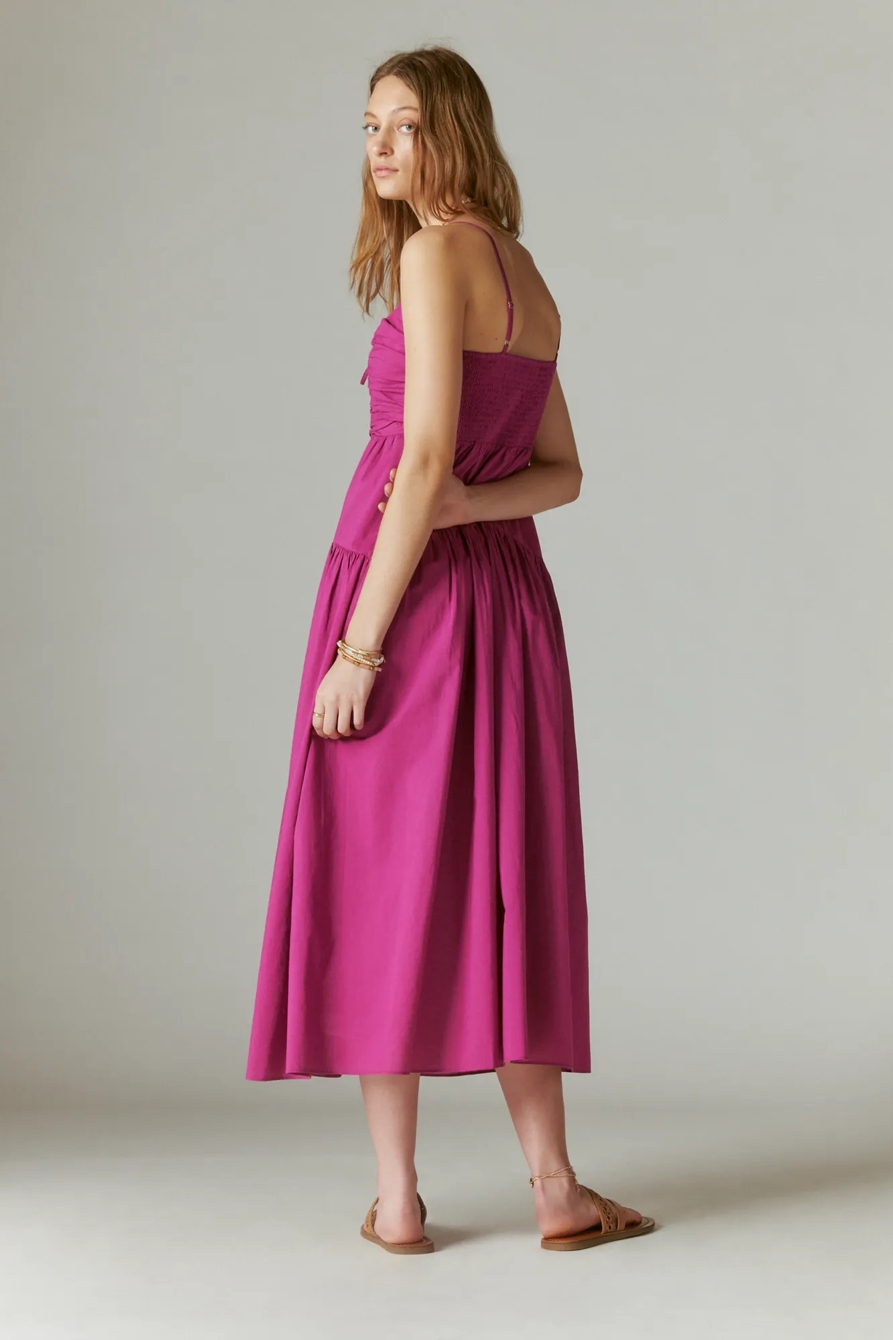 POPLIN CUTOUT MAXI DRESS, image 3