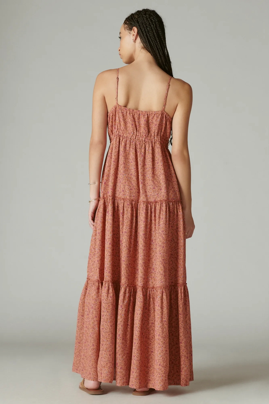 PAISLEY TIERED MAXI DRESS, image 4