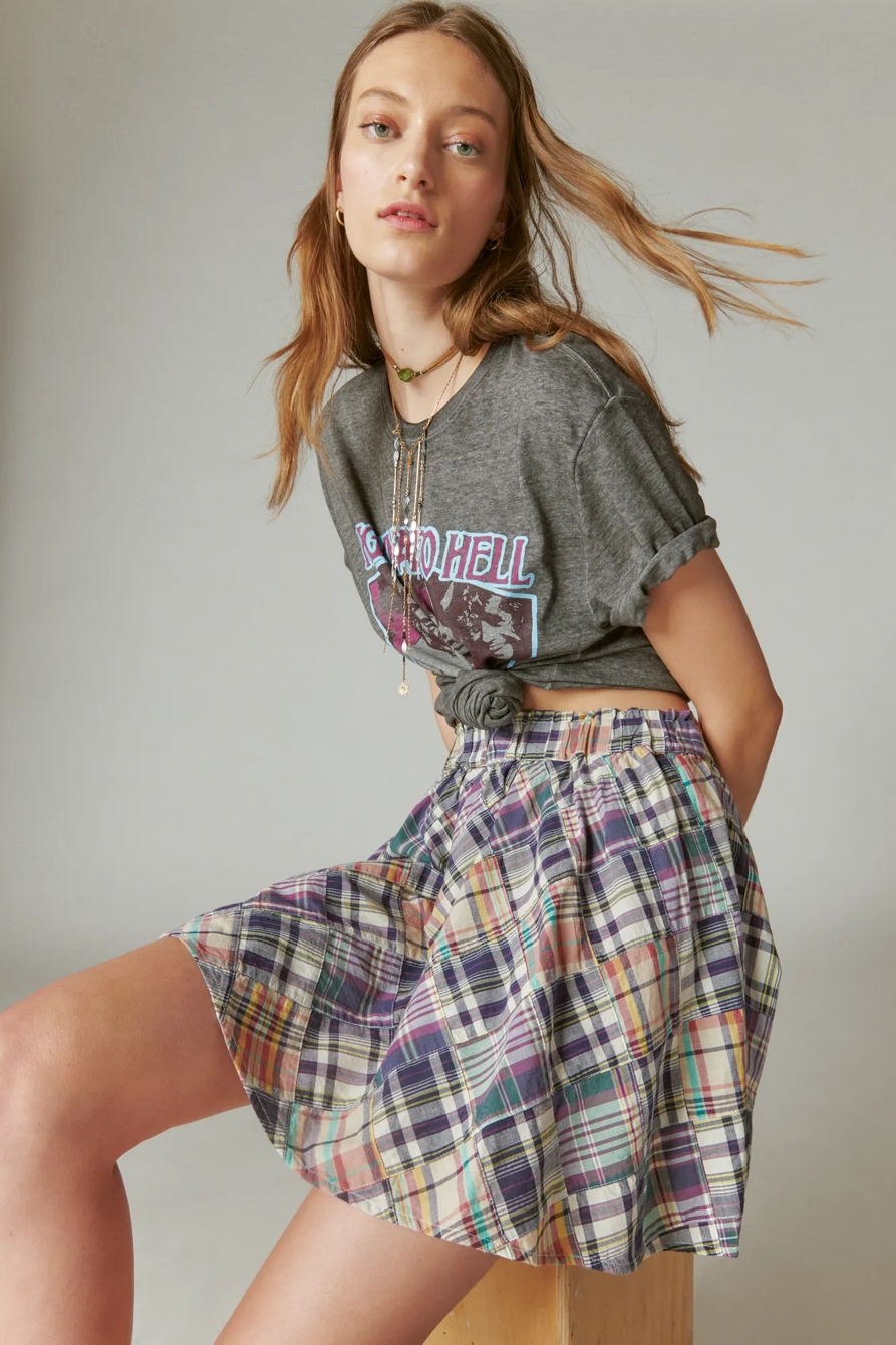 PATCHWORK MINI SKIRT, image 5
