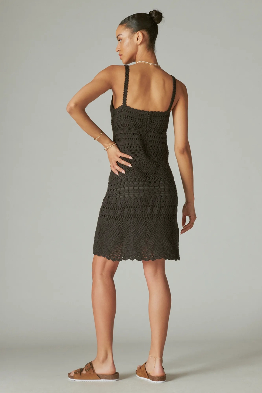DIAMOND CROCHET MINI DRESS, image 3