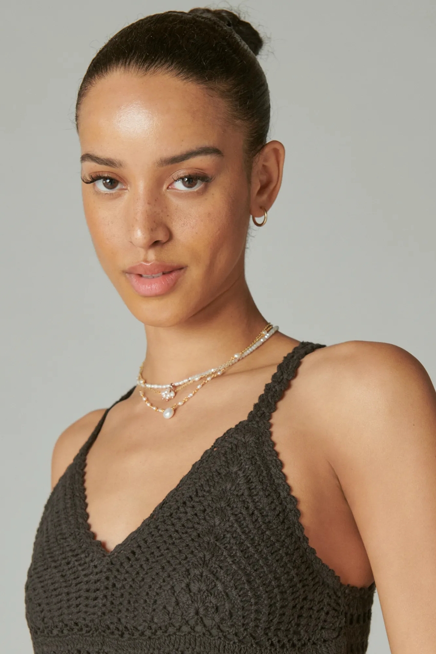 DIAMOND CROCHET MINI DRESS, image 4