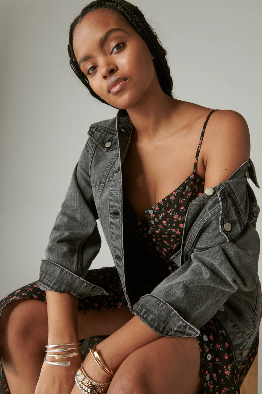 PRINTED SLIP DRESS, image 2