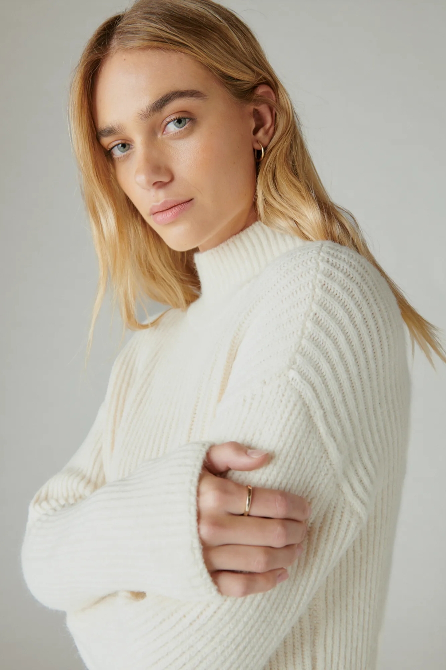 MOCK NECK SWEATER DRESS, image 3
