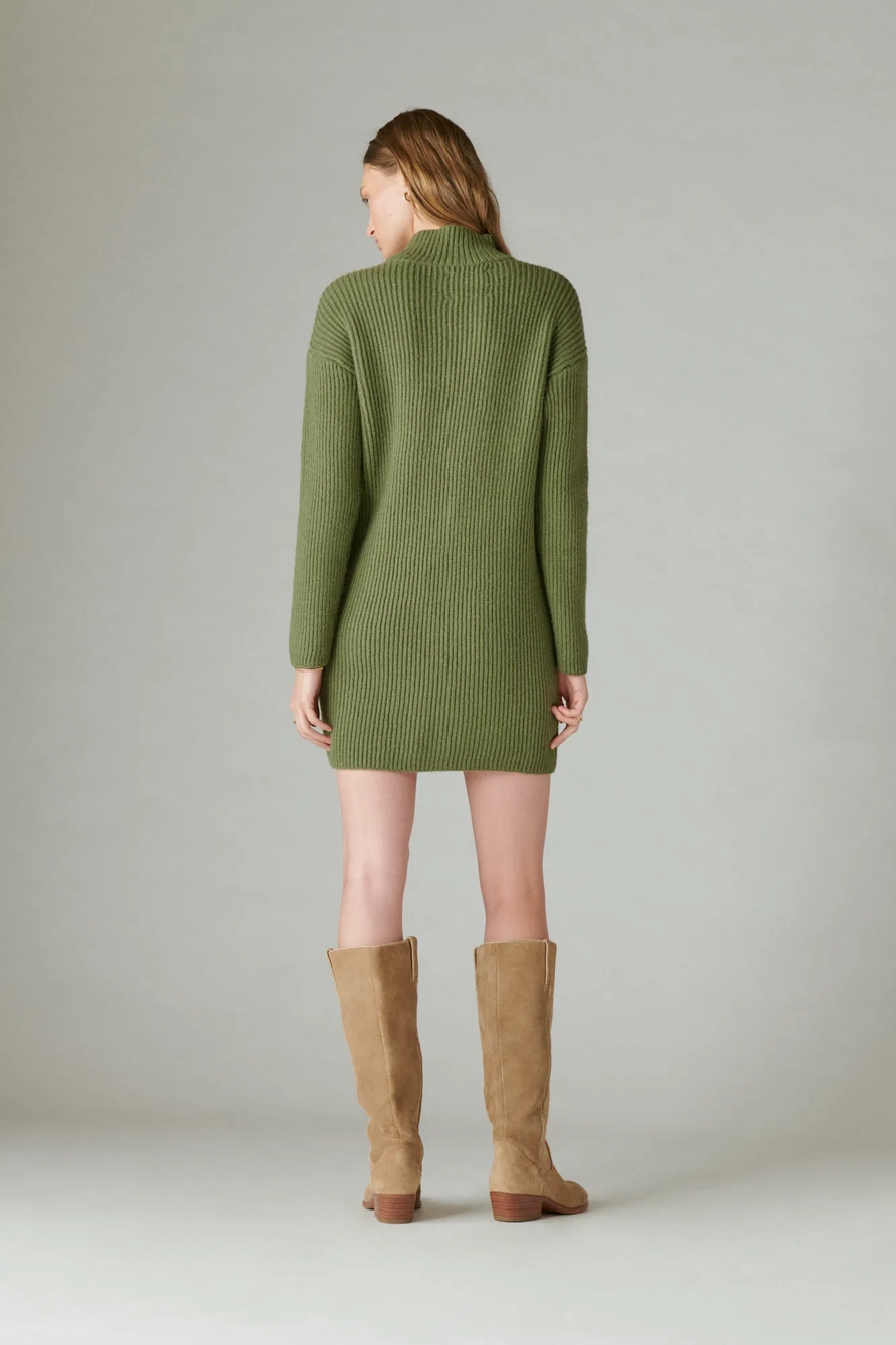MOCK NECK SWEATER DRESS, image 3