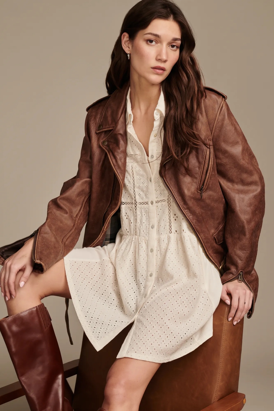 COLLARED TIERED DRESS, image 2