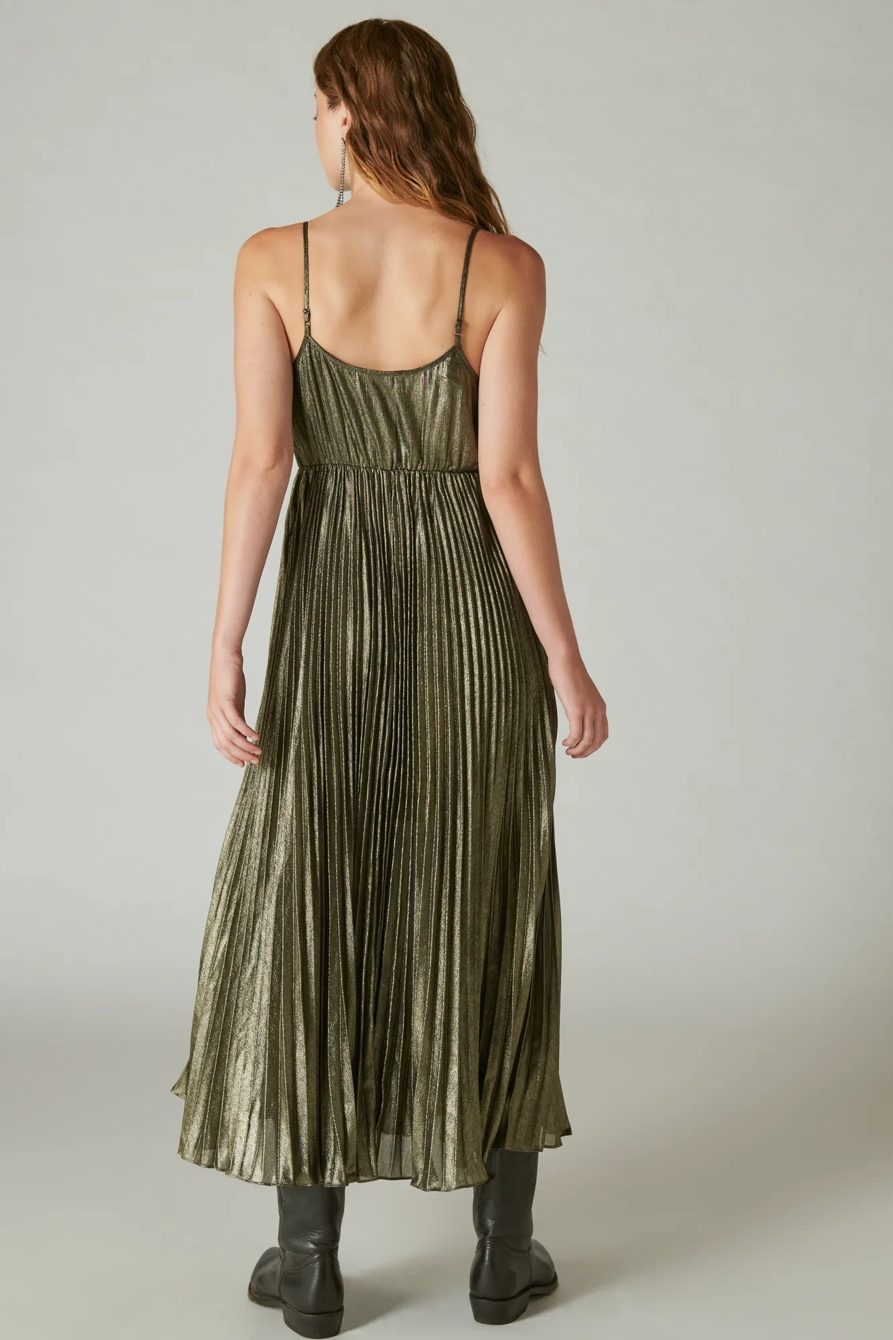 PLEATED PARTY MIDI DRESS, image 5