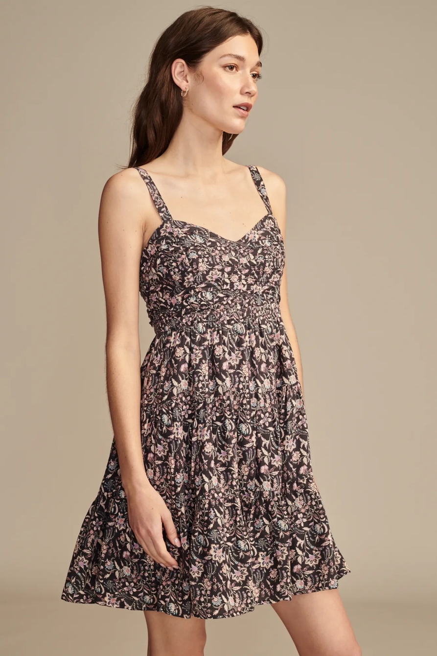 CINCHED BODICE MINI DRESS, image 4