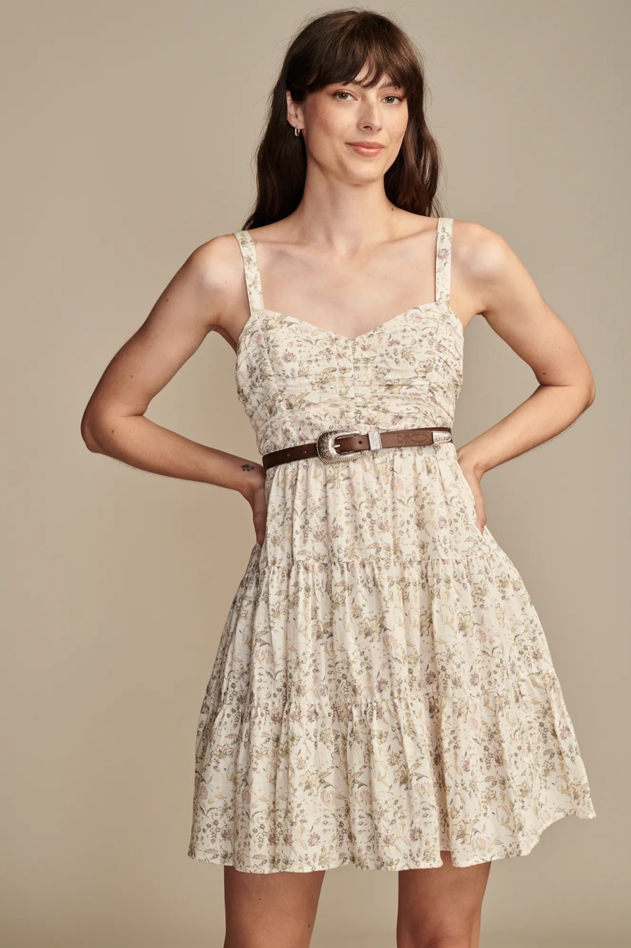 CINCHED BODICE MINI DRESS, image 2