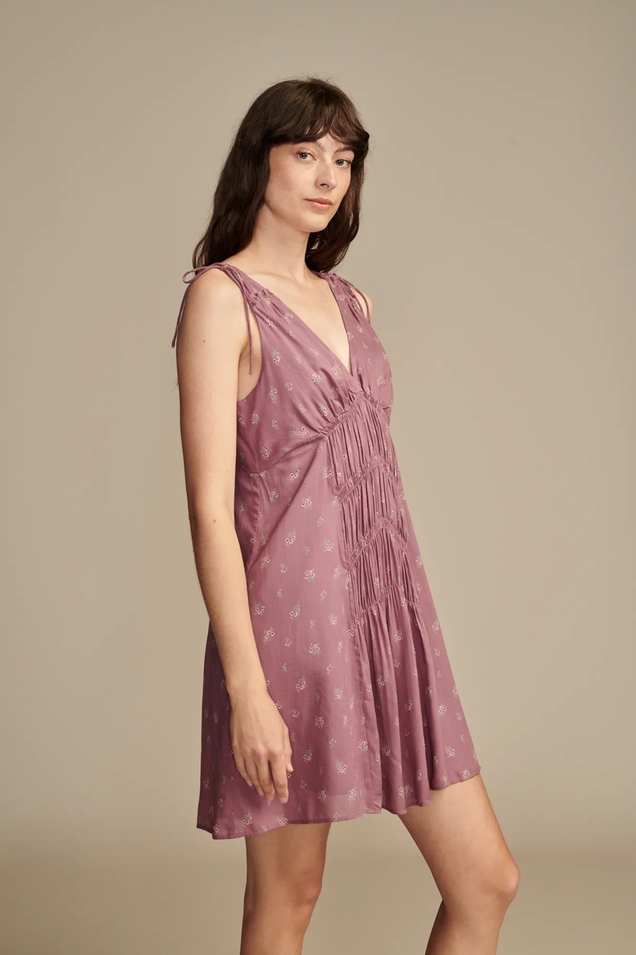 SMOCKED V DRESS, image 3