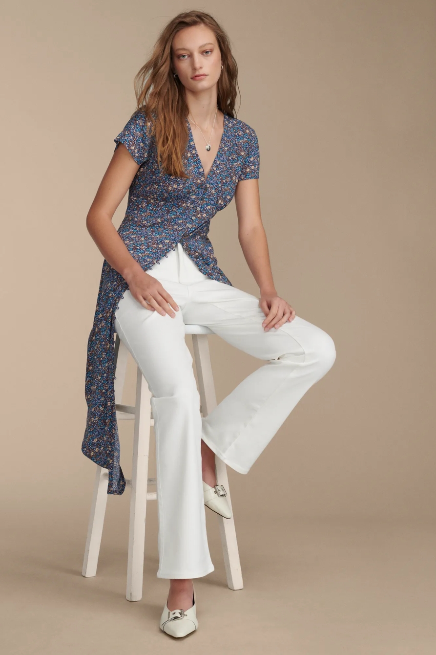 PRINTED BUTTON FRONT MIDI DRESS, image 2
