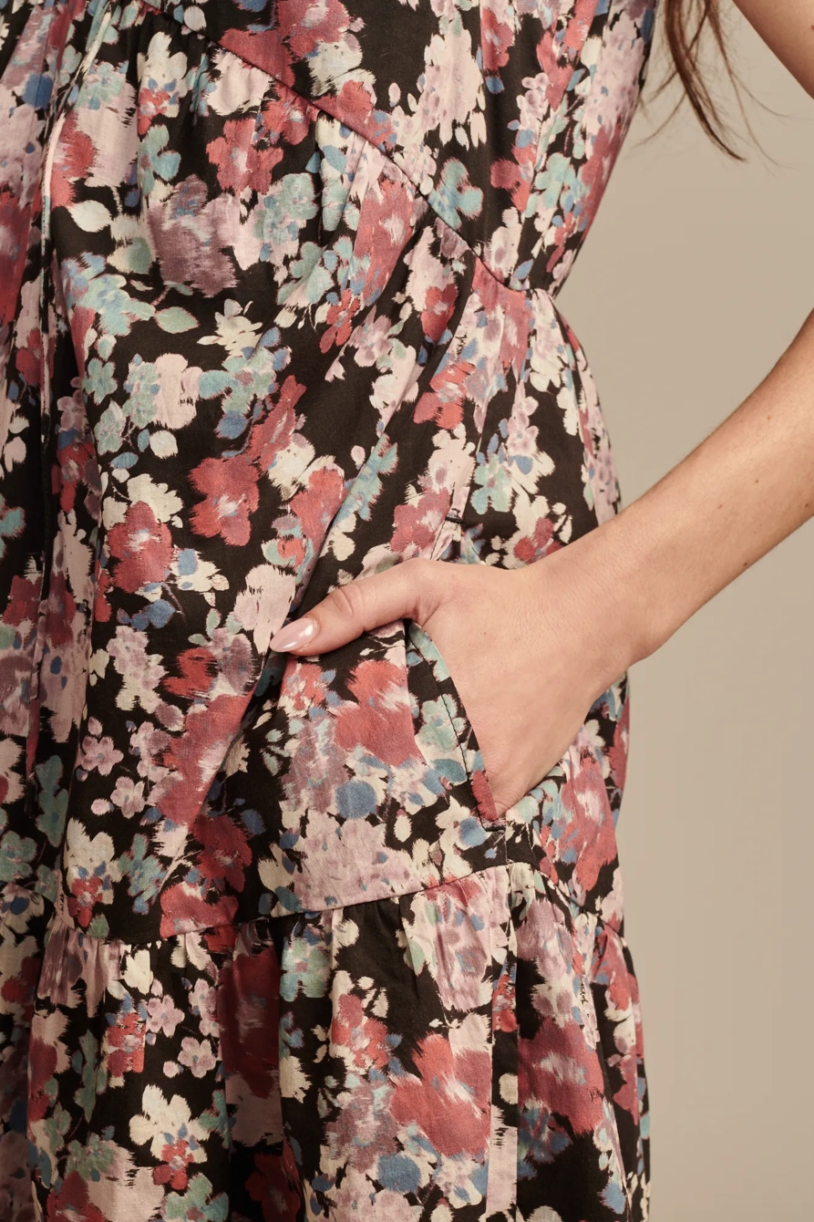 POPLIN SHOULDER CINCHED MINI DRESS, image 3