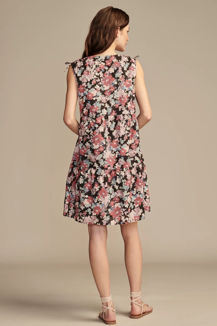 POPLIN SHOULDER CINCHED MINI DRESS, image 5