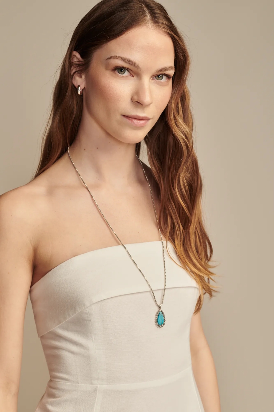 STRAPLESS LINEN OVERLAY MIDI DRESS, image 2