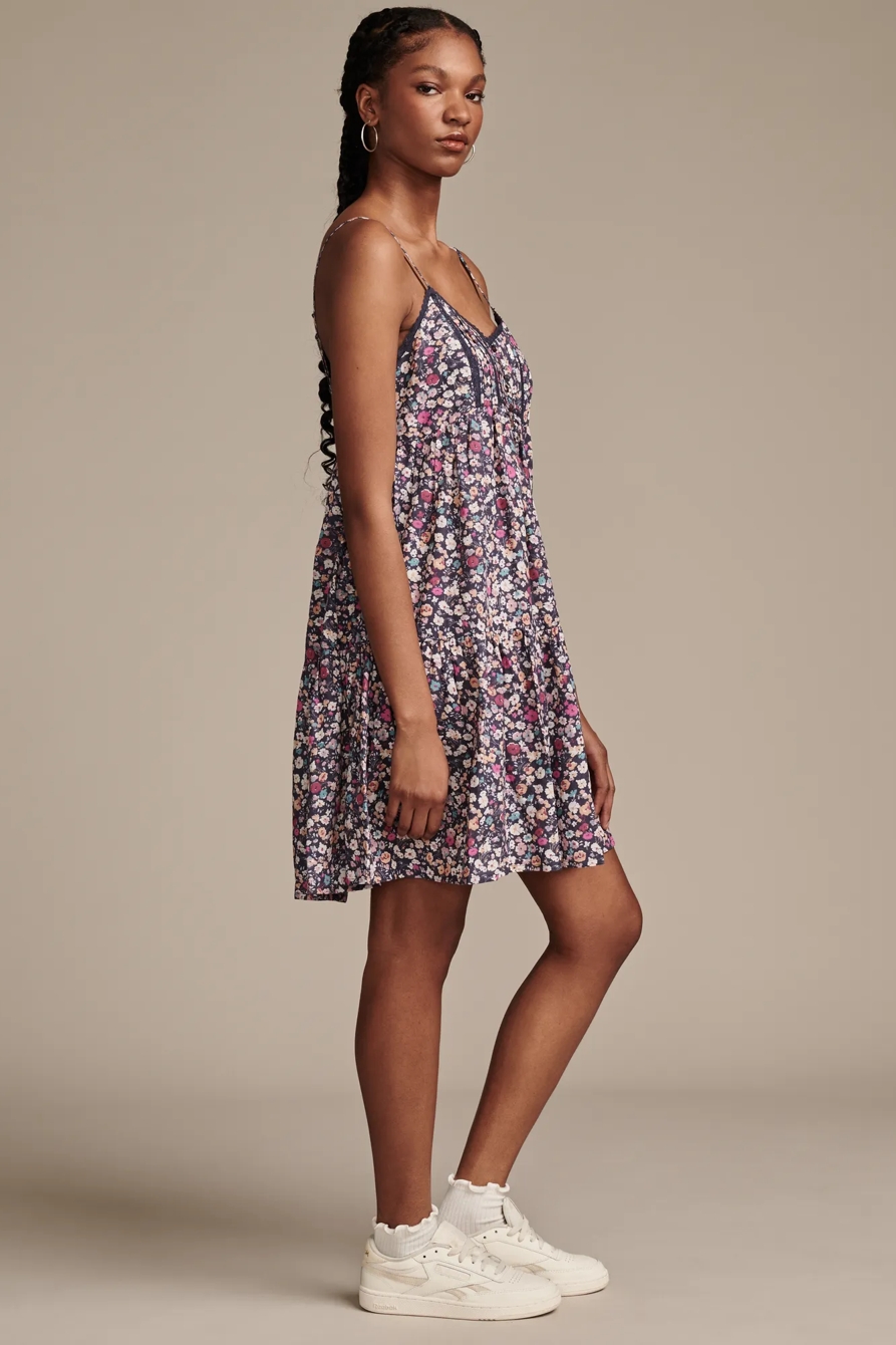 PRINTED PINTUCK BODICE MINI | Lucky Brand