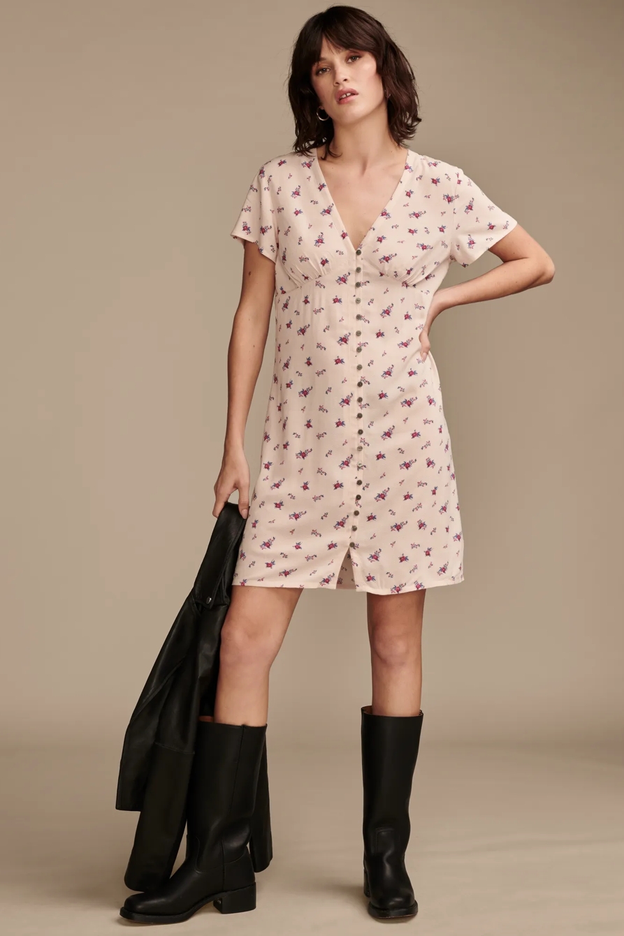 MINI SHORT SLEEVE SLIP DRESS, image 3